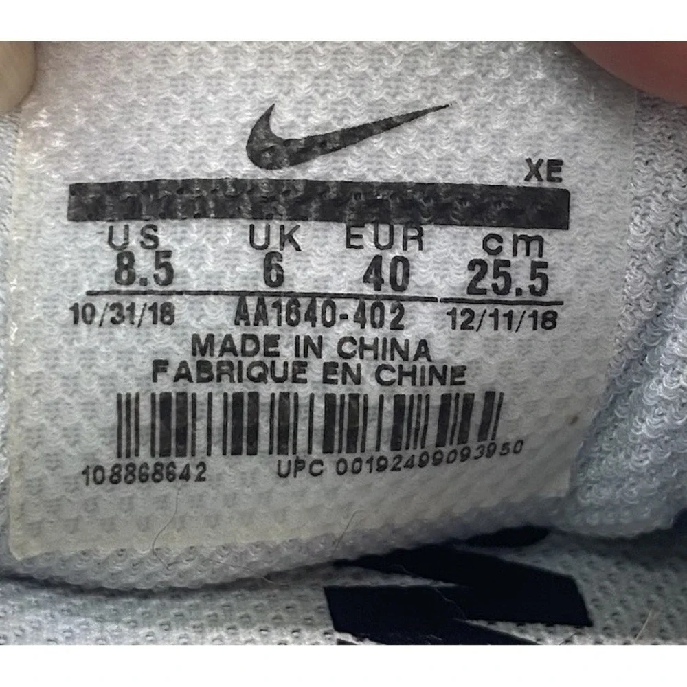 Nike Womens Air Zoom Structure 22 AA1640-402 Gray‎ Running Shoes Sneakers 8.5